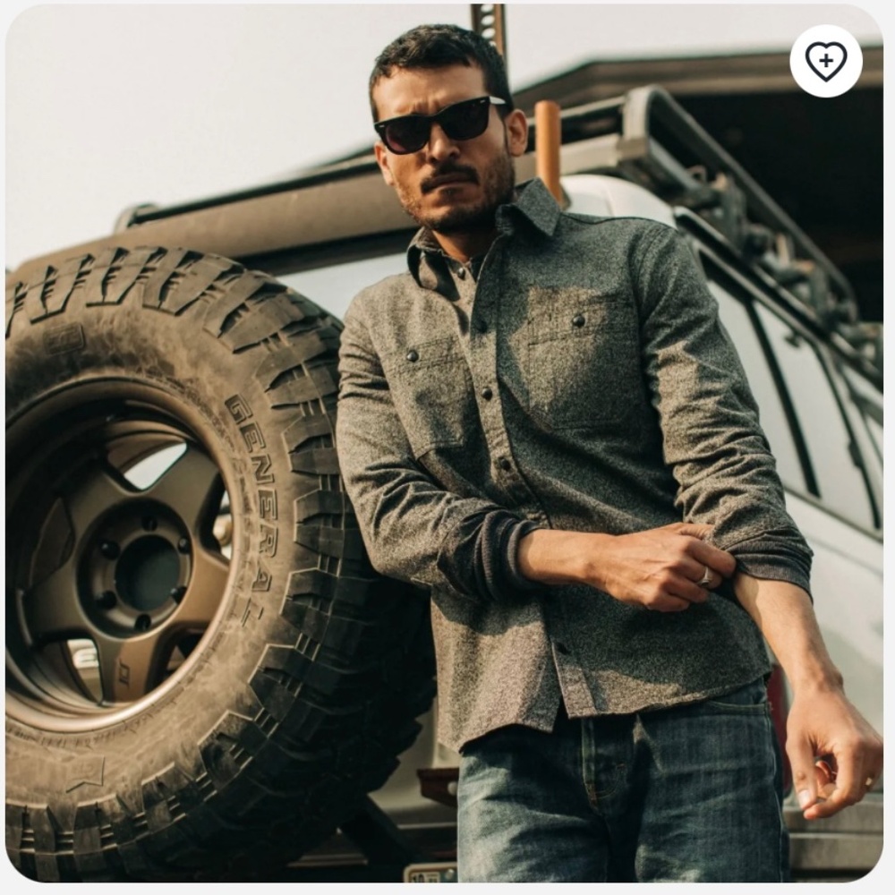 NWTO -Taylor Stitch - The Utility Shirt in Salt and Pepper Twill